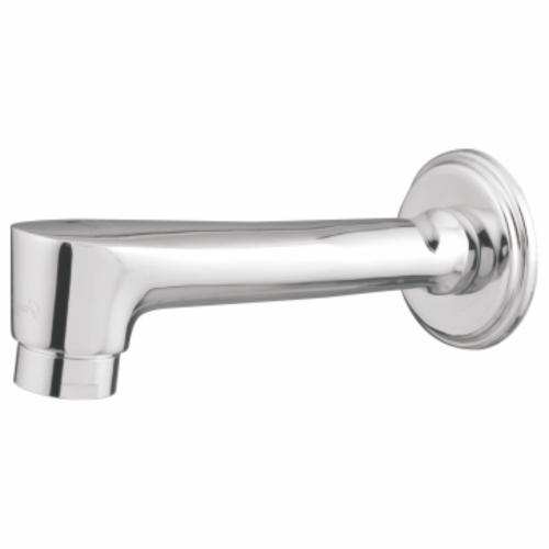 Wall Spout Plain with Wall Flange Chrome